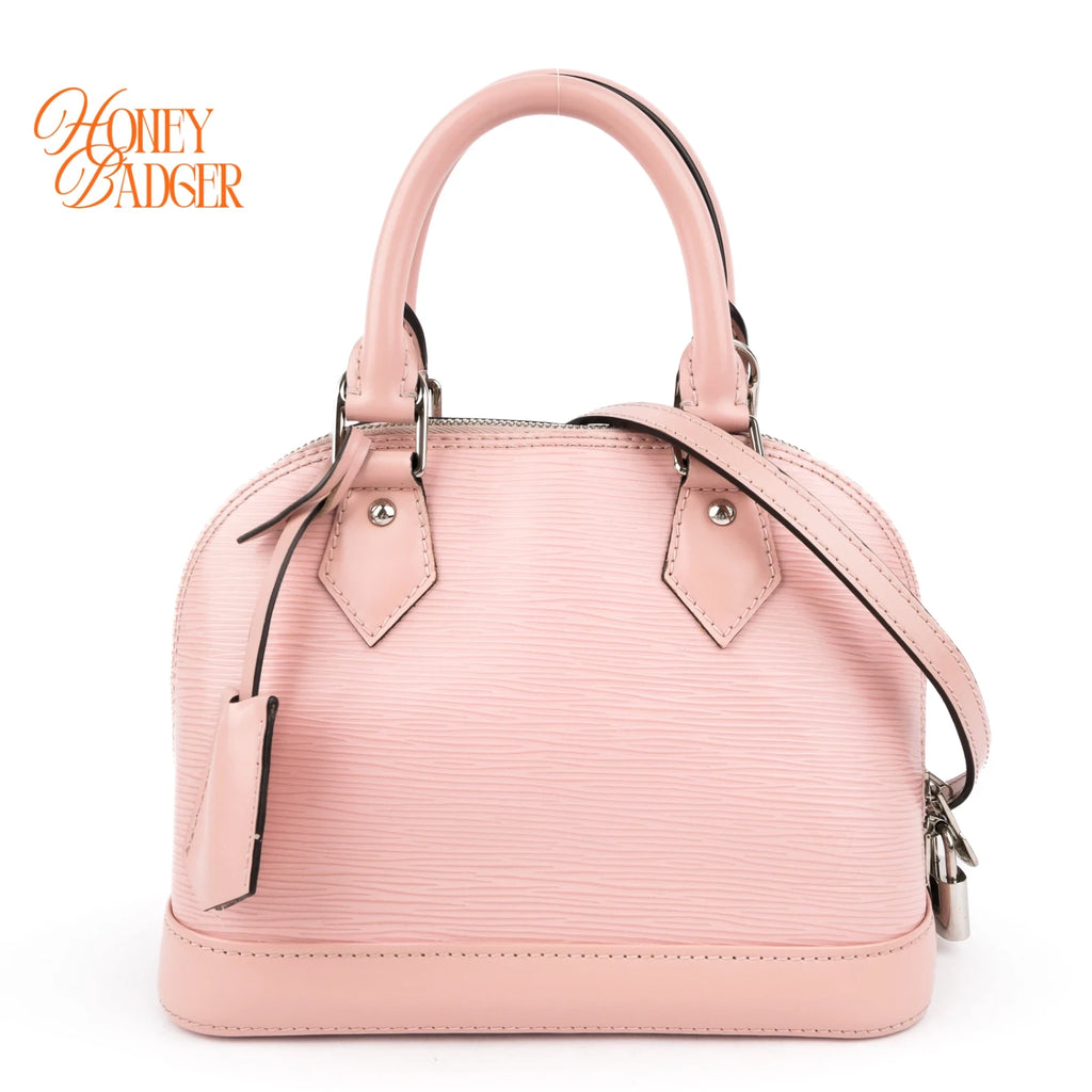 Louis Vuitton Alma BB Epi Leather Rose Ballerine Rank AB