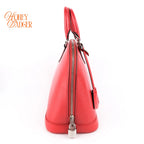 Louis Vuitton Alma PM Epi Leather Coquelicot Red Silver Hardware Rank AB