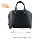Louis Vuitton Alma PM Epi Leather Black Silver Hardware Rank A