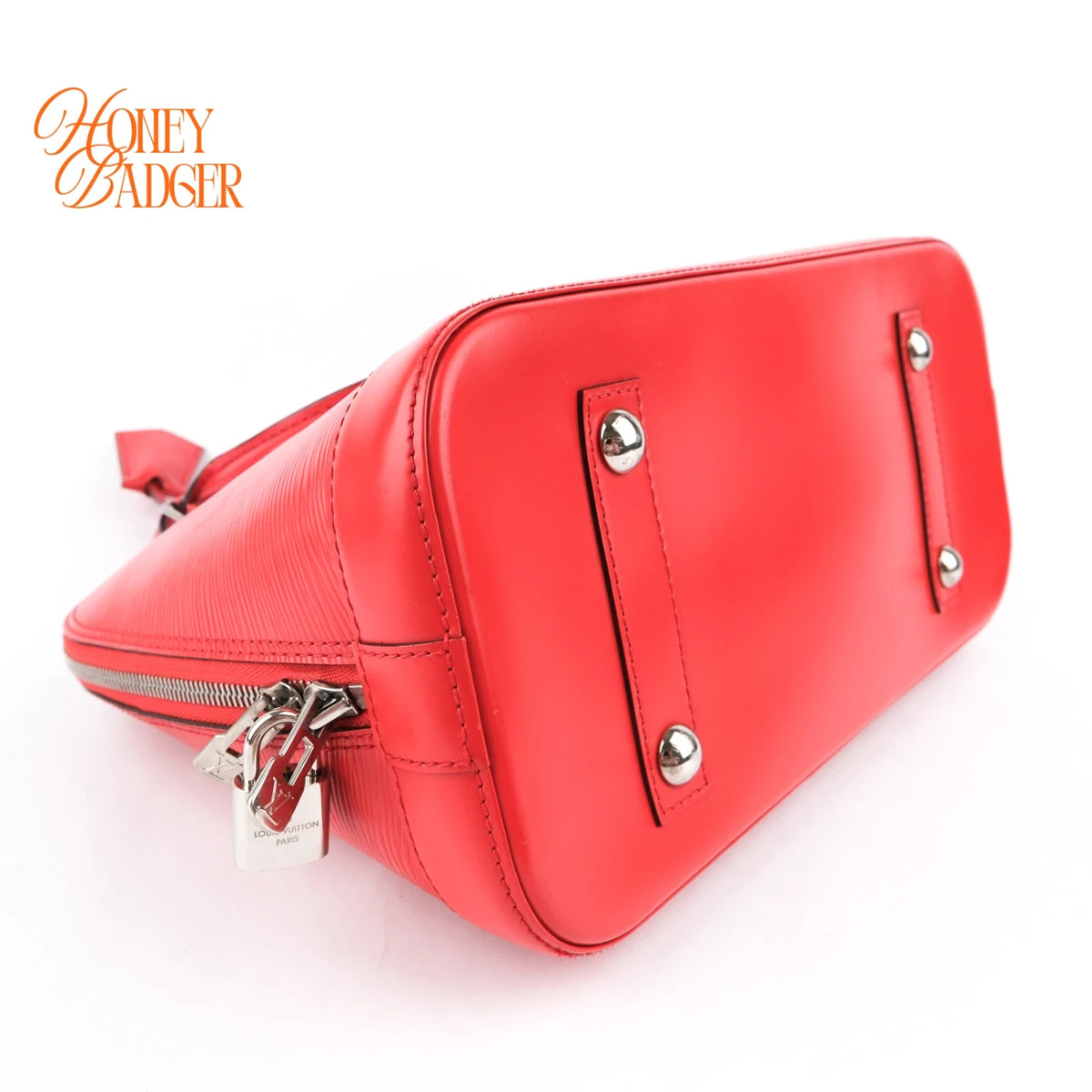Louis Vuitton Alma PM Epi Leather Coquelicot Red Silver Hardware Rank AB