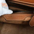 Celine Luggage Micro Smooth Calfskin Brown Gold Hardware Rank B
