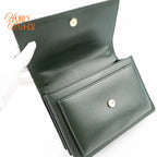 Saint Laurent Sunset Medium Calfskin Leather Dark Green Gold Hardware Rank A