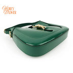 Gucci Jackie 1961 Mini Chain Shoulder Bag Green Patent Leather 699651