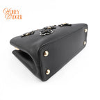Louis Vuitton Capucines MM Black Leather Gold Hardware Grade A