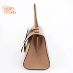 Delvaux Brillant Mini Box Calf Vison Gold Hardware Rank A