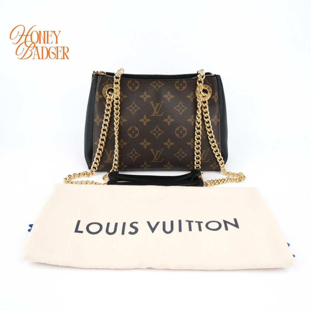 Louis Vuitton Surene Monogram Canvas/Black Leather Rank A