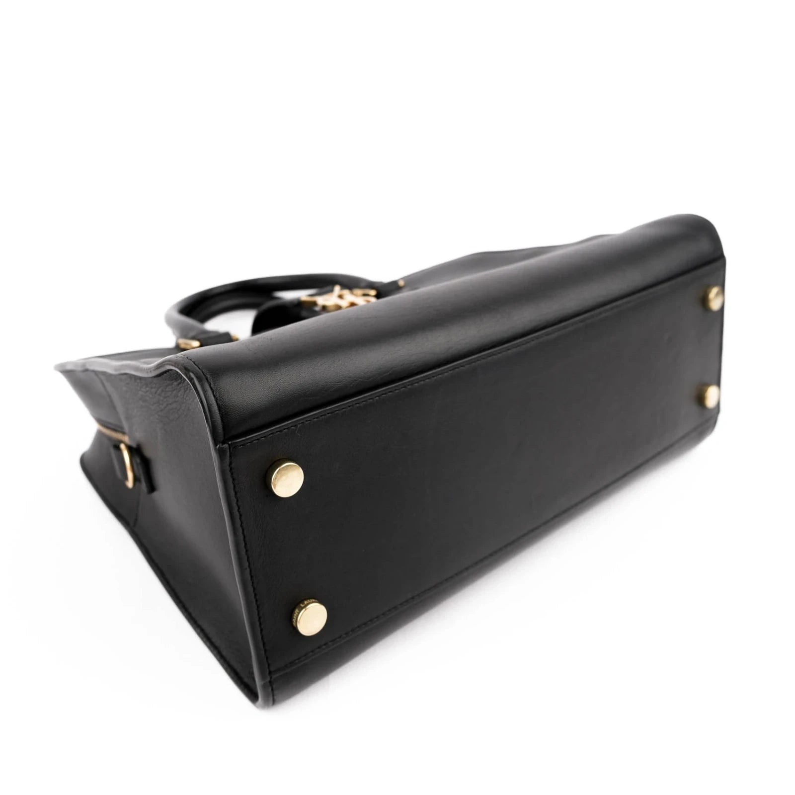 Saint Laurent Cabas Y Baby Smooth Leather Black Rank A