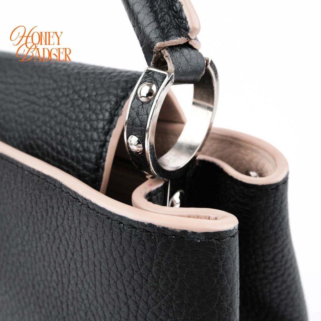 Louis Vuitton Capucines BB Leather Black Rank A