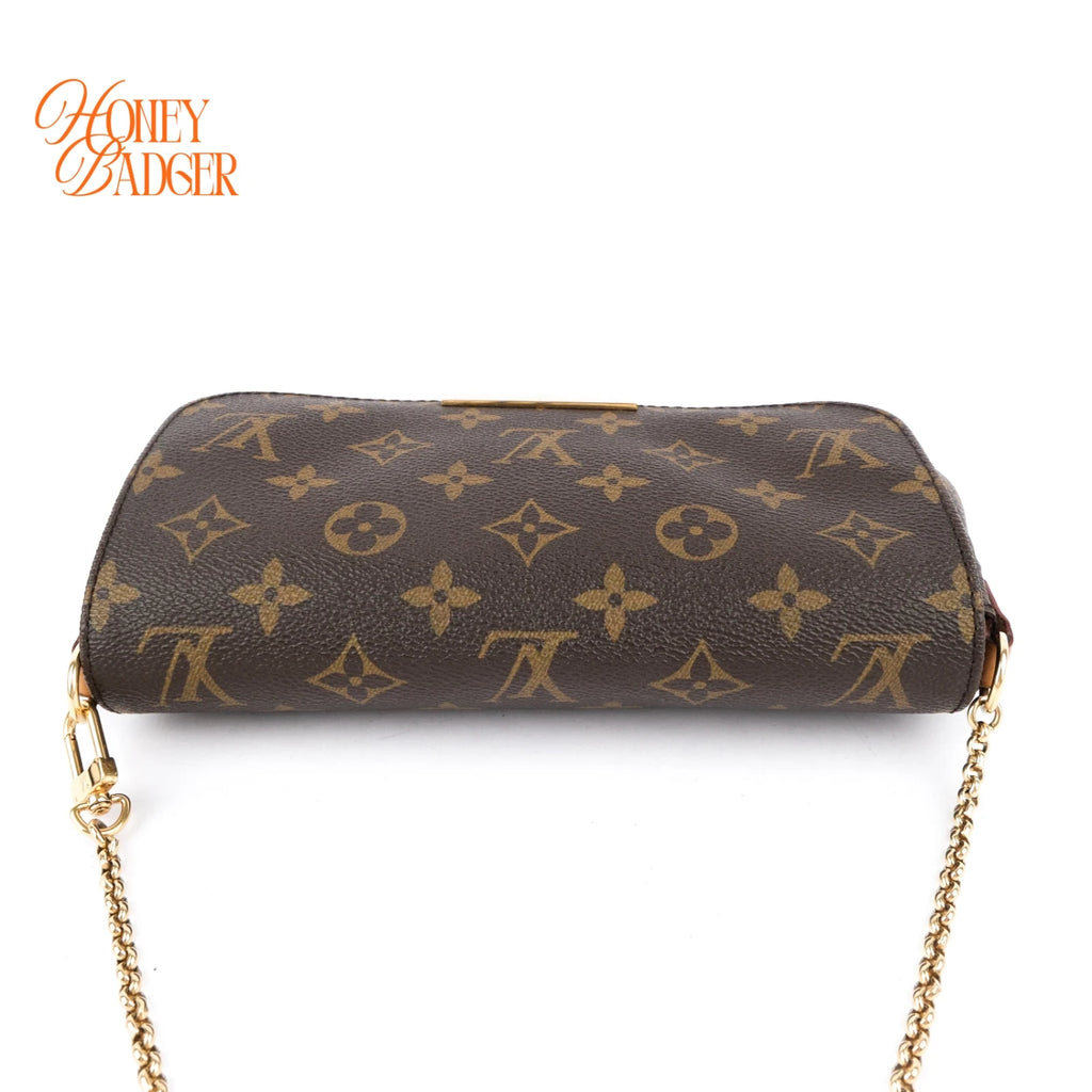 Louis Vuitton Favorite PM Monogram Canvas Shoulder Clutch Bag Rank A