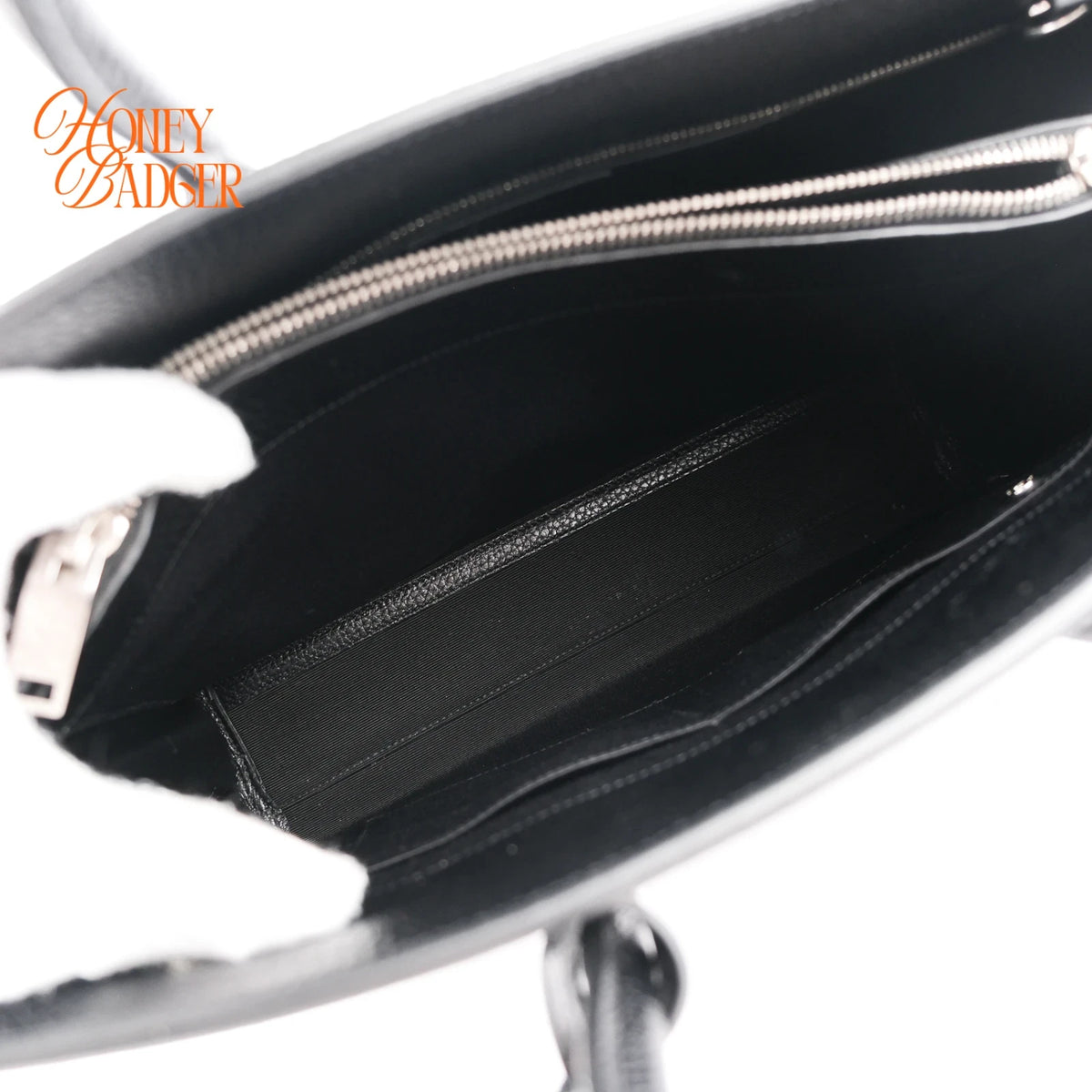 Saint Laurent Sac de Jour Medium Grained Leather Black 2-Way Bag Rank A