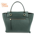 Celine Belt Bag Mini Grained Calfskin Amazone Dark Green Gold Hardware Rank AB