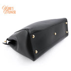 Fendi Peekaboo Regular Smooth Calfskin Black Gold Hardware Rank A
