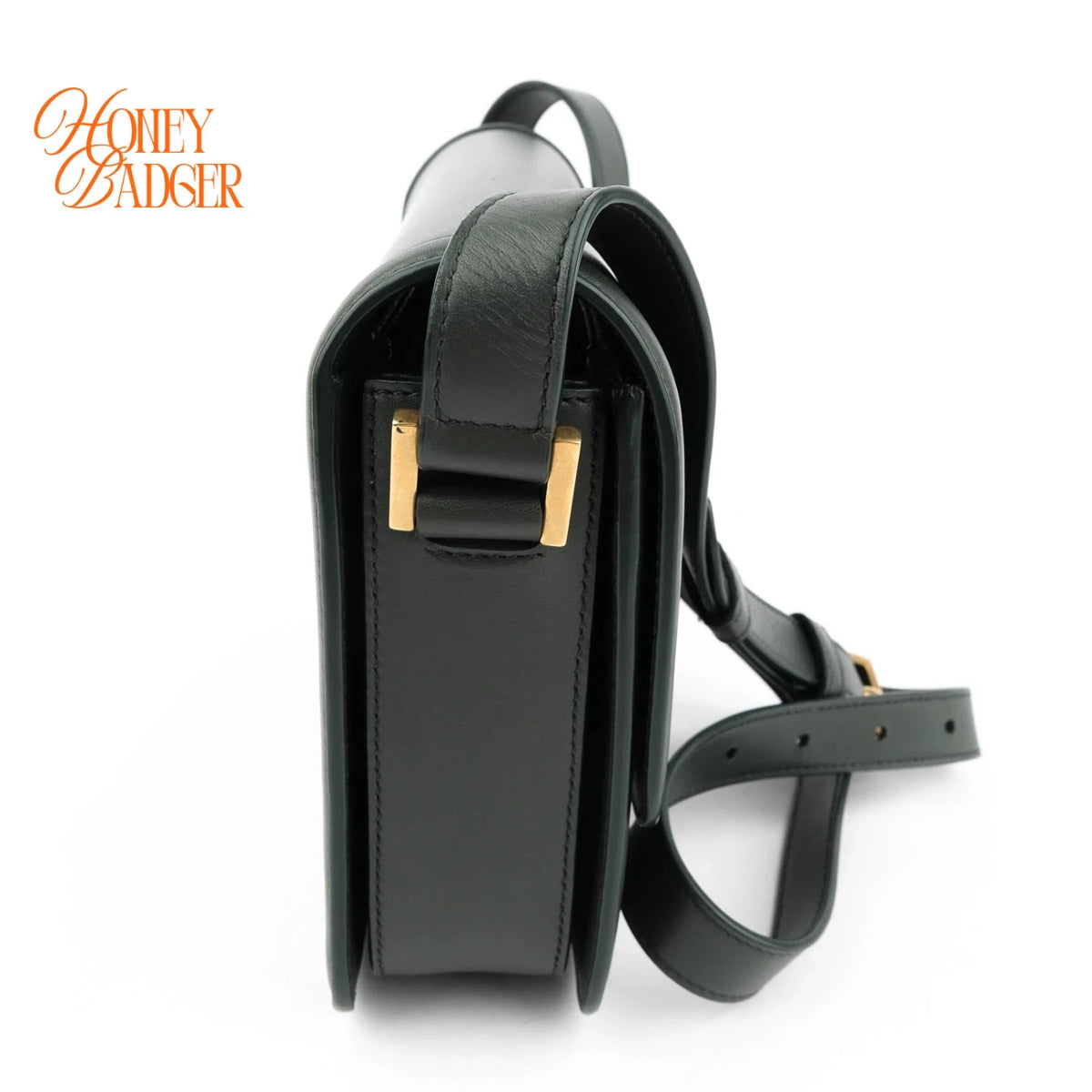Saint Laurent Solferino Leather Green Rank A