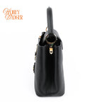Louis Vuitton Capucines MM Black Leather Gold Hardware Grade A