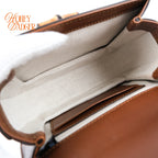 Gucci Bamboo 1947 Mini GG Crystal Canvas 2WAY Handbag Rank A
