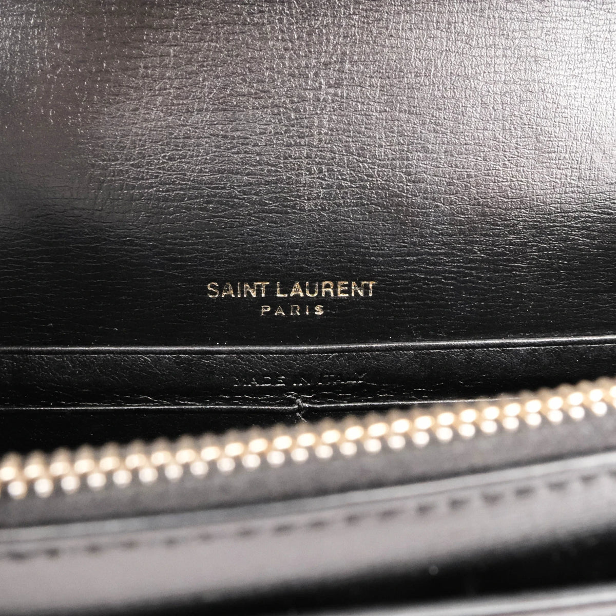 Saint Laurent Sunset Small Leather Black Gold Hardware Rank A