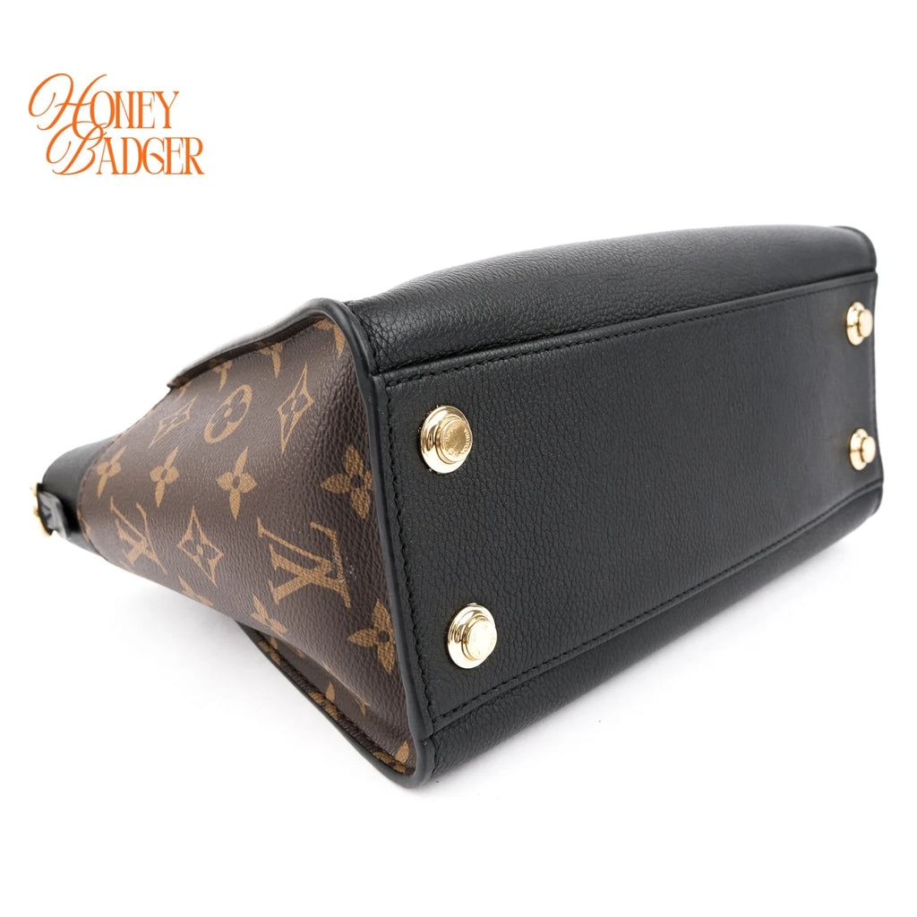 Louis Vuitton On My Side PM Calf Leather/Monogram Black Rank A