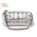 Gucci Horsebit 1955 Small Leather Silver Rank S