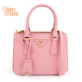 Prada Galleria Small Sakura Pink Saffiano Leather 2Way Bag Rank A