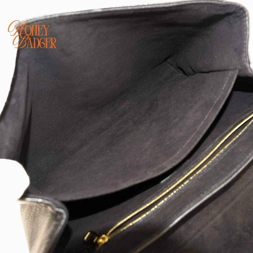 Louis Vuitton Saint-Germain MM Monogram Empreinte Noir Gold Hardware Rank A