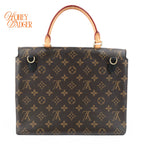 Louis Vuitton Marignan Monogram Canvas Noir Leather Gold Hardware Rank A