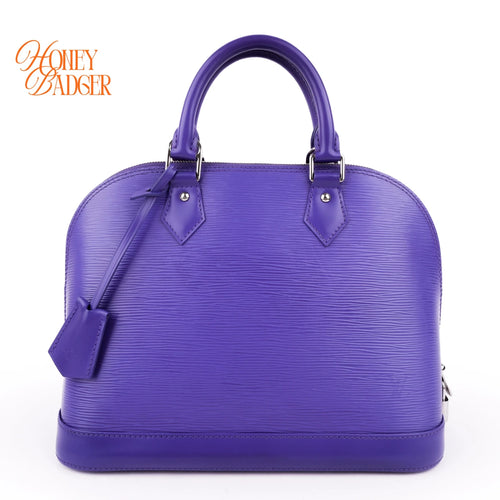 Louis Vuitton Alma MM Epi Figue Purple Rank AB