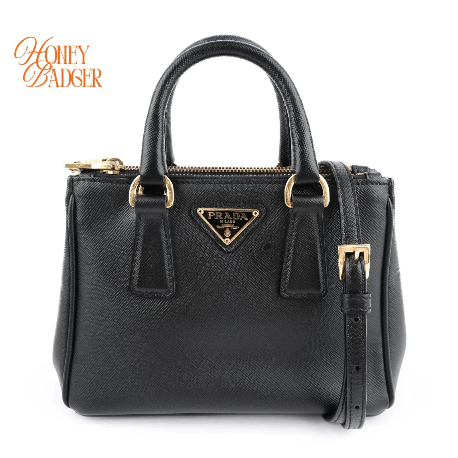 Prada Galleria Mini Saffiano Black