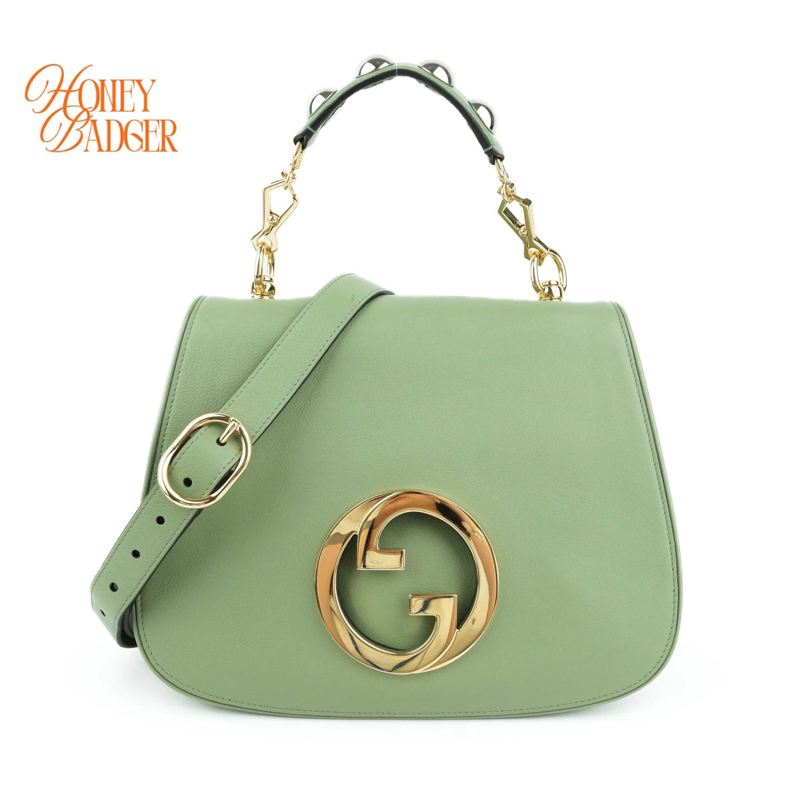 Gucci Blondie Medium Leather Green Rank A