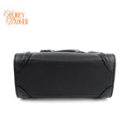 Celine Luggage Nano Leather Bag Black Rank A