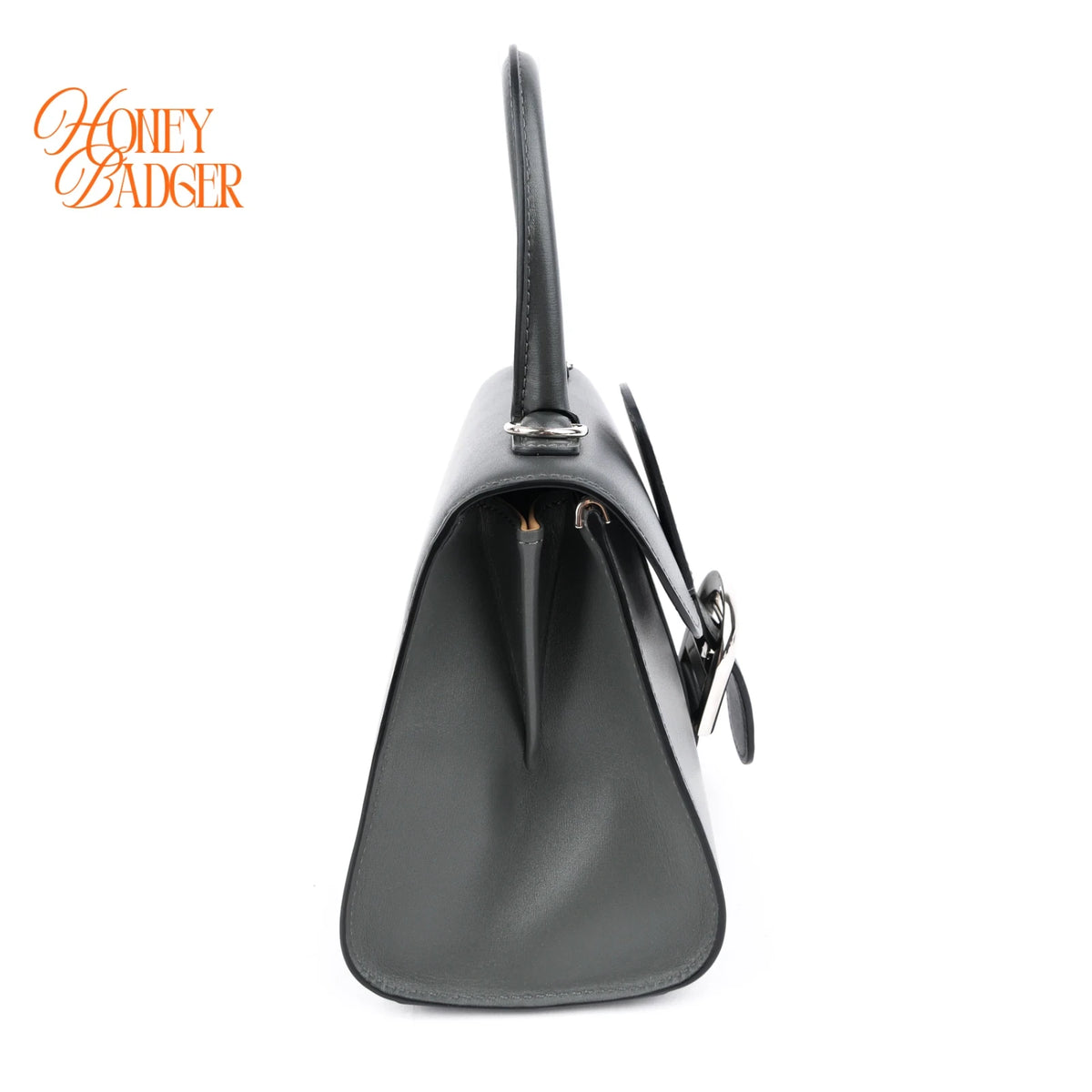 Delvaux Brillant Mini Box Calf Bicolor Grey Palladium Hardware Rank A