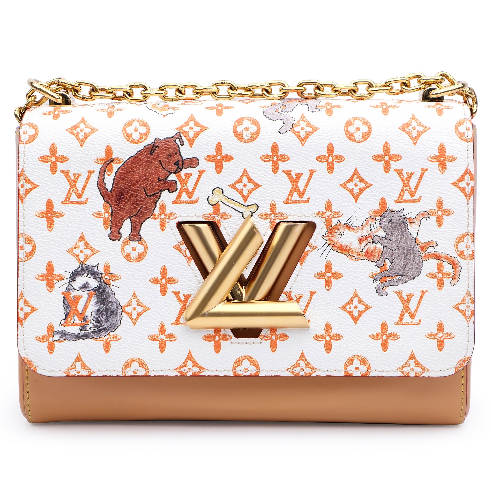 Louis Vuitton Catogram Twist MM Bag (Model No. M44460)