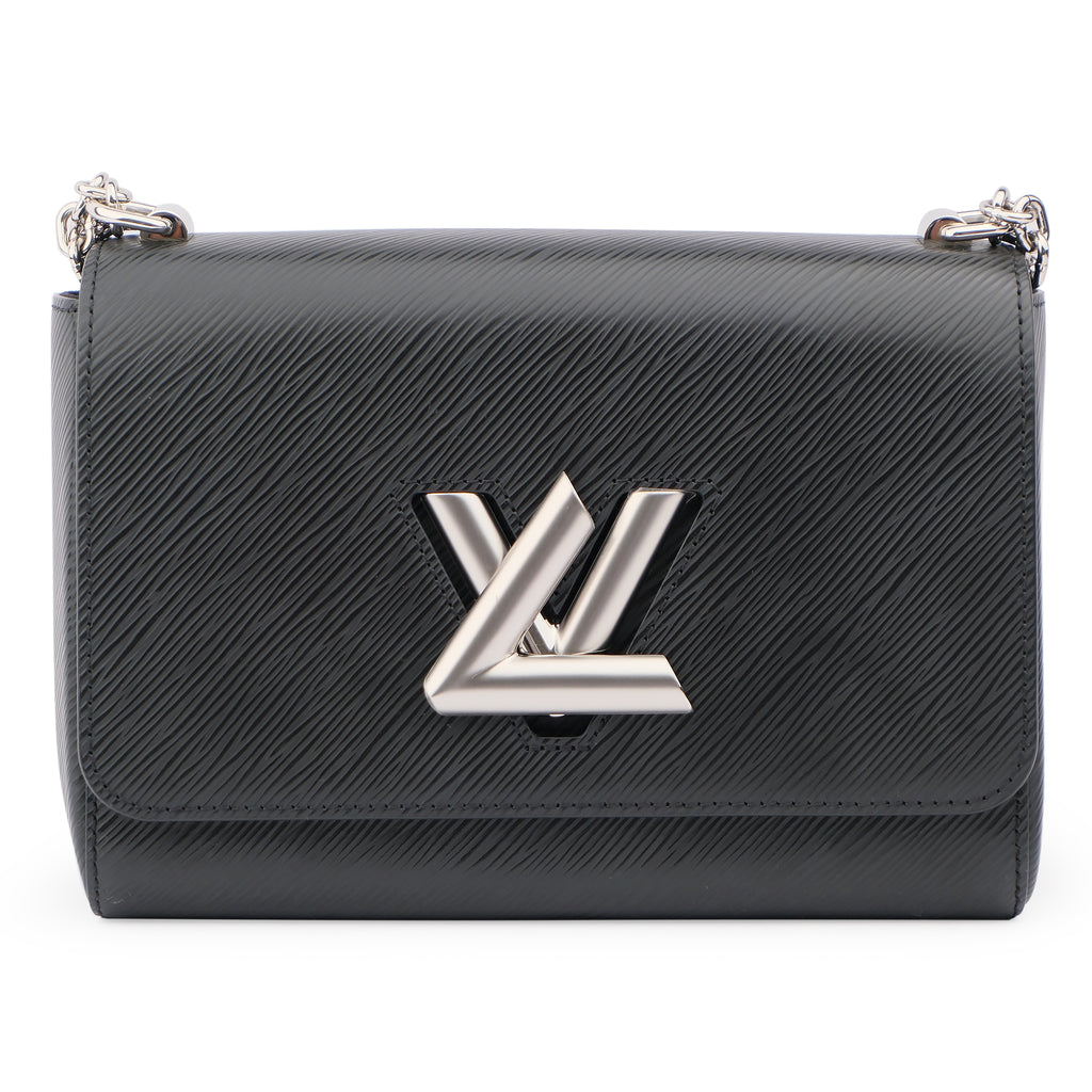 Louis Vuitton Twist MM M50282 Epi Leather Black Silver Hardware Shoulder Bag