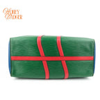 Louis Vuitton Keepall Bandoulière Wavy 50 Epi Leather Colorblock Multicolor Black Hardware Rank A