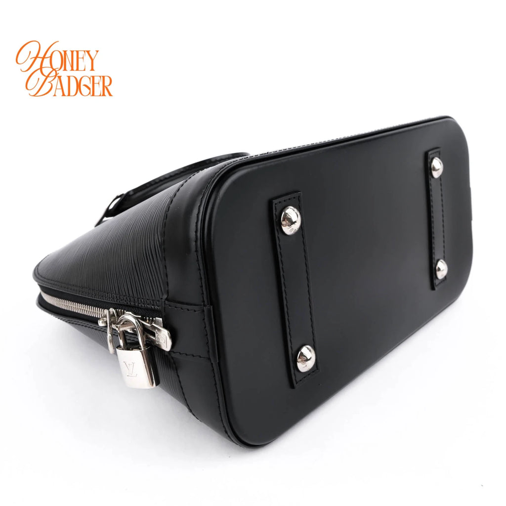 Louis Vuitton Alma PM Epi Leather Black Silver Hardware Rank A
