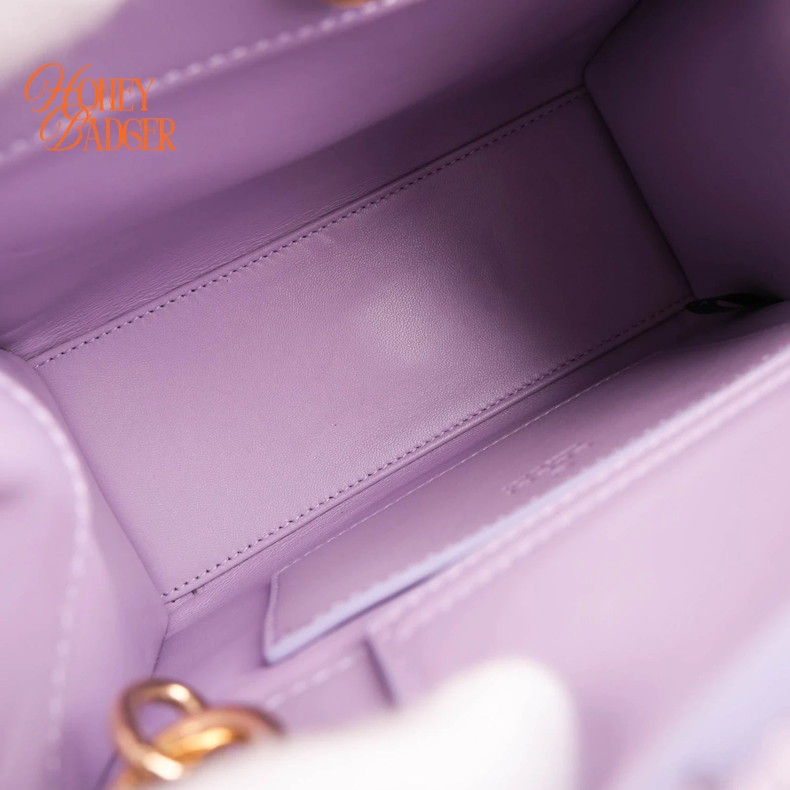 Gucci Diana Mini Purple Patent Bamboo Grade S