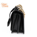 Saint Laurent Sunset Medium Leather Black Rank A