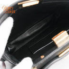 Fendi Peekaboo ISeeU Mini Black Leather 2Way Bag G3507 Rank A