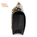 Dior J’Adior Medium Flap Bag Black Calfskin Gold Hardware Rank A