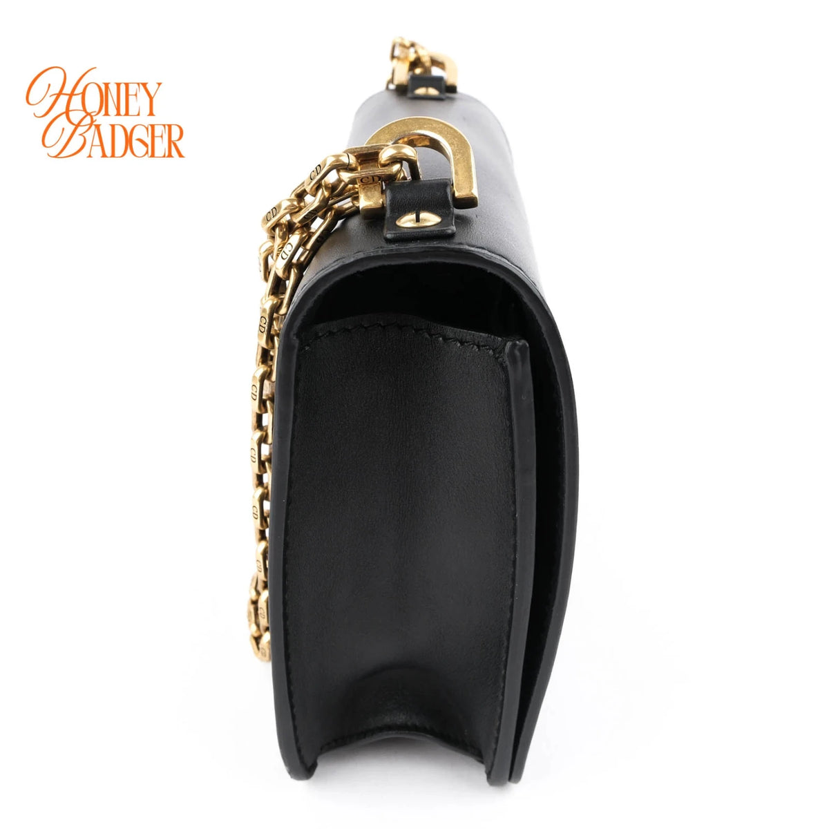 Dior J’Adior Medium Flap Bag Black Calfskin Gold Hardware Rank A