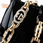 Gucci Jackie 1961 Mini Patent Leather Black Gold Hardware Rank S