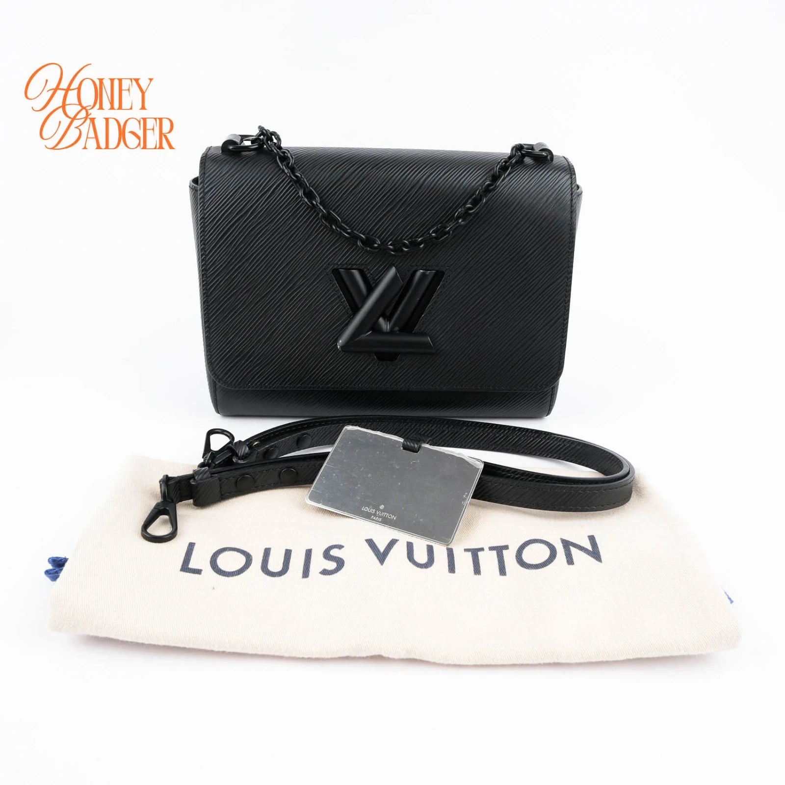 Louis Vuitton Twist MM Black Epi Leather Grade A