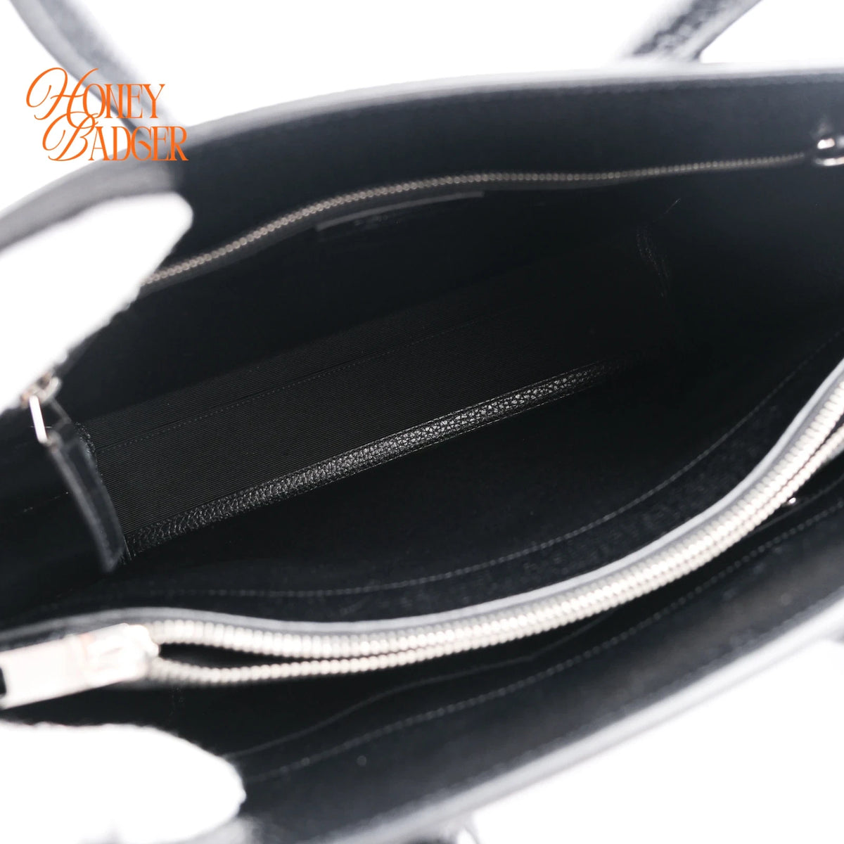 Saint Laurent Sac de Jour Medium Grained Leather Black 2-Way Bag Rank A
