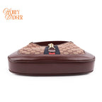 Gucci Jackie 1961 GG Canvas and Leather Burgundy Rank S