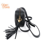 Gucci Soho Mini Disco Black Grained Leather Crossbody Camera Bag Rank A