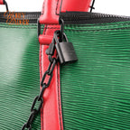 Louis Vuitton Keepall Bandoulière Wavy 50 Epi Leather Colorblock Multicolor Black Hardware Rank A