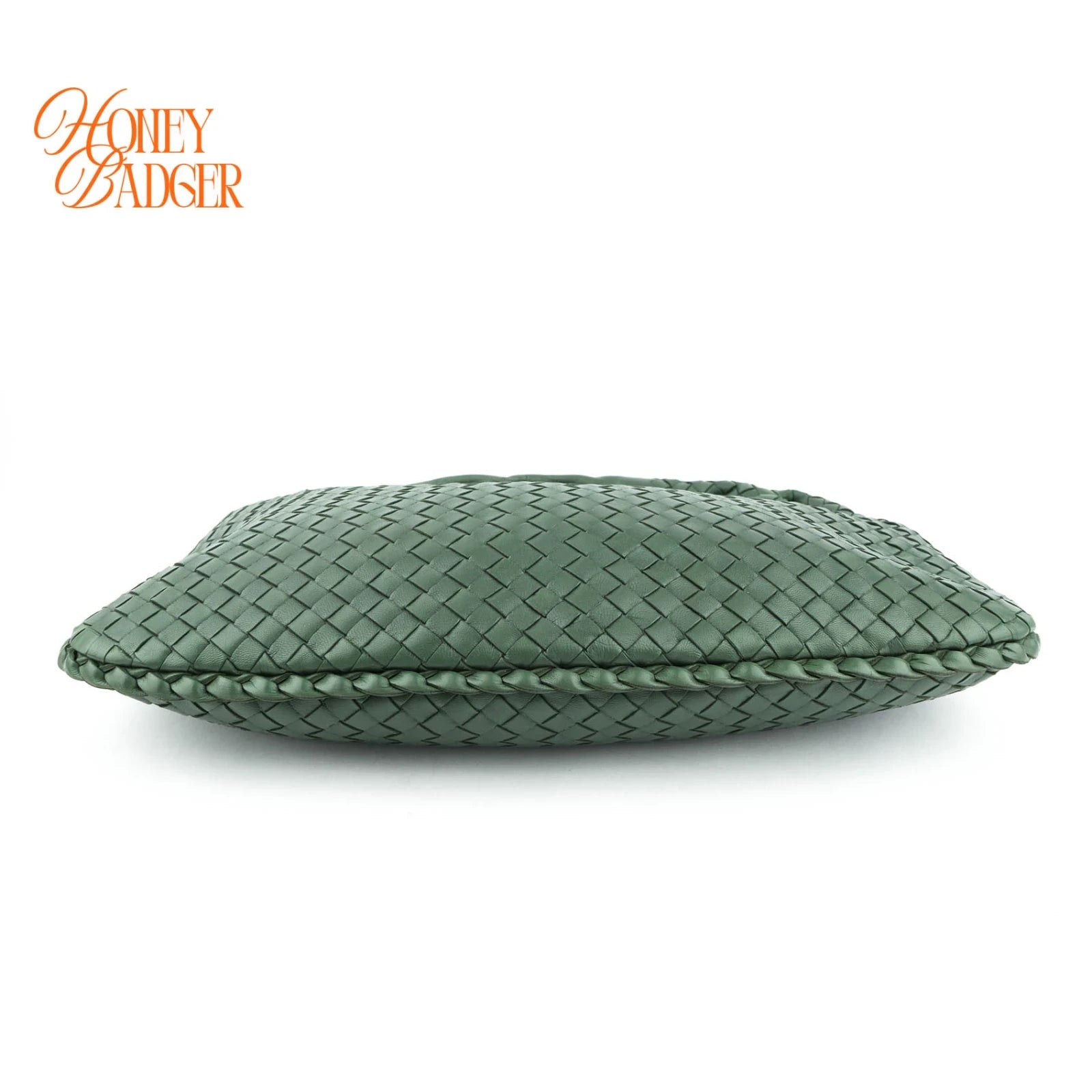 Bottega Veneta Veneta Hobo Intrecciato Leather Green Rank A