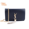 Saint Laurent Kate Small Smooth Leather Navy Rank A