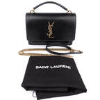 Saint Laurent Sunset Small Leather Black Gold Hardware Rank A