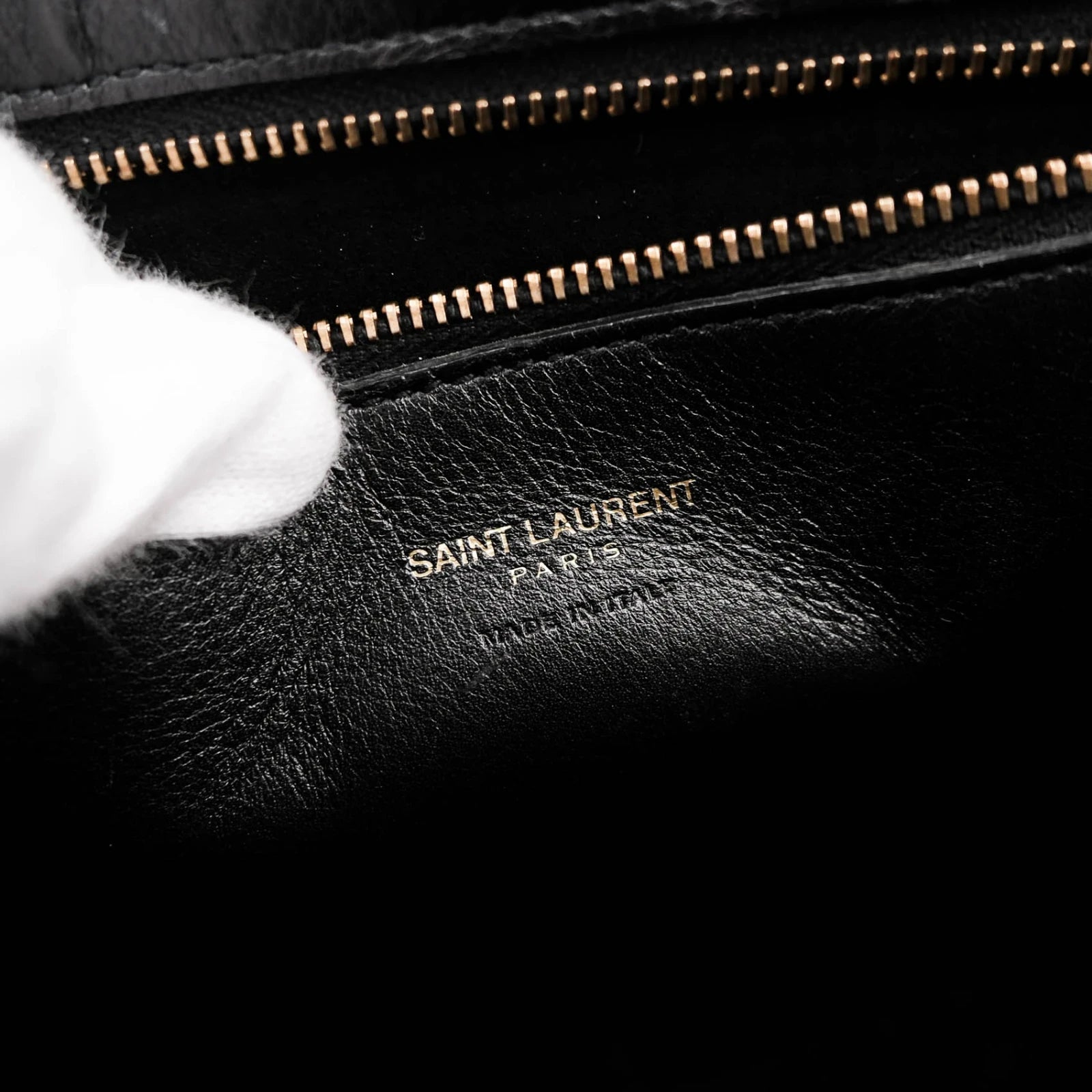 Saint Laurent Cabas Y Baby Smooth Leather Black Rank A