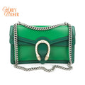 Gucci Dionysus Small Shoulder Bag Calfskin Emerald Green Two-Tone Hardware Rank A